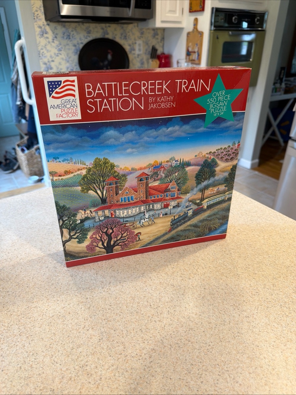 Battlecreek Train Station Jigsaw Puzzle by Great American Puzzle Factory